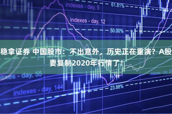 稳拿证券 中国股市：不出意外，历史正在重演？A股要复制2020年行情了！
