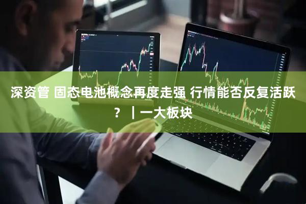 深资管 固态电池概念再度走强 行情能否反复活跃？｜一大板块