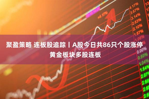 聚盈策略 连板股追踪丨A股今日共86只个股涨停 黄金板块多股连板