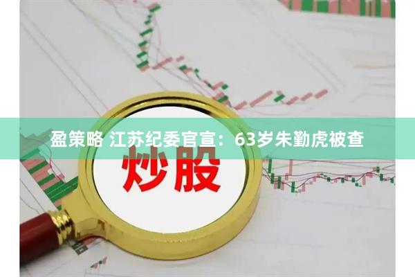 盈策略 江苏纪委官宣：63岁朱勤虎被查