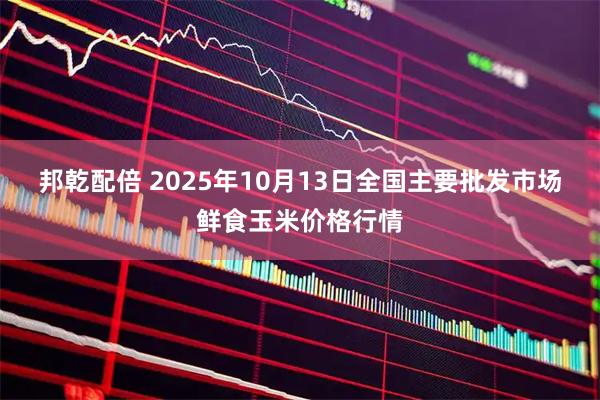 邦乾配倍 2025年10月13日全国主要批发市场鲜食玉米价格行情