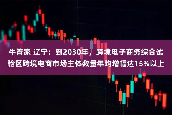 牛管家 辽宁：到2030年，跨境电子商务综合试验区跨境电商市场主体数量年均增幅达15%以上
