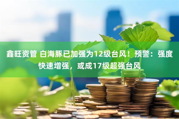 鑫旺资管 白海豚已加强为12级台风！预警：强度快速增强，或成17级超强台风